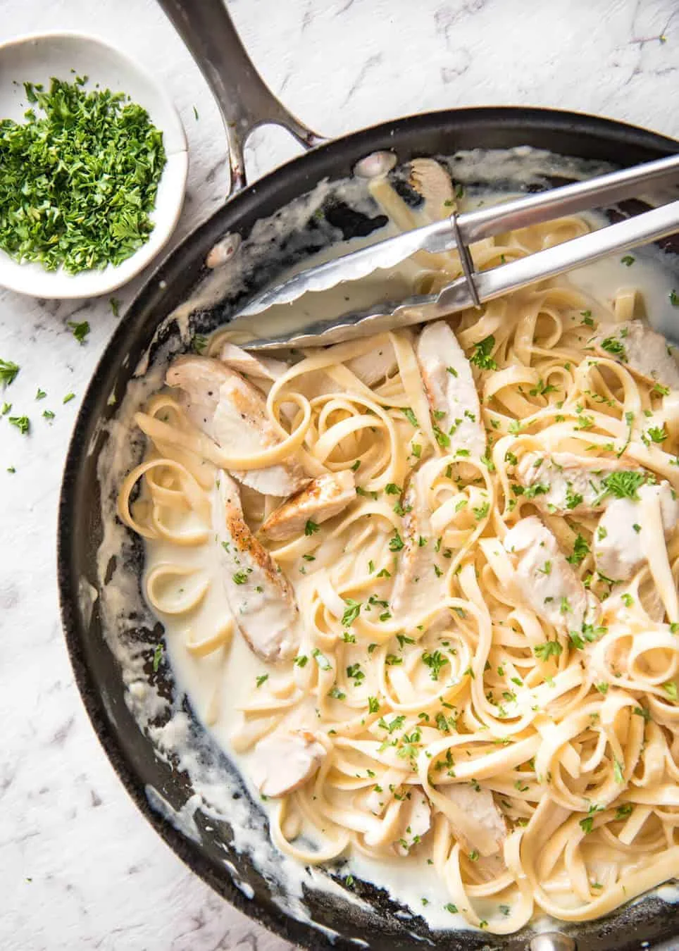 Pasta con salsa Alfredo: control del IG y las grasas